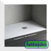 Immagine di PIATTO DOCCIA SLATE GEL COAT 170X70 NIEVE SPESSORE 3 CM ZENON SOLID SURFACE