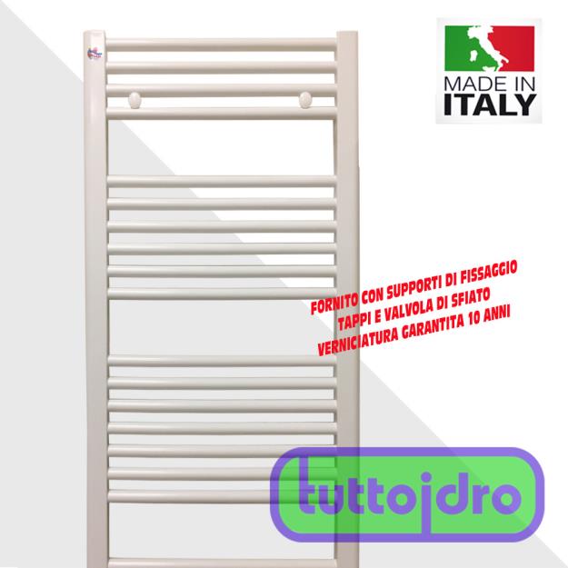 Immagine di IRSAP TERMOARREDO NOVO 1520 X 550 BIANCO SCALDASALVIETTE IN ACCIAIO , RADIATORE DA BAGNO