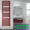 Immagine di SCALDASALVIETTE IRSAP NOVO CULT 1207X500 BIANCO 610W TERMOARREDO RADIATORE INTERASSE 456MM