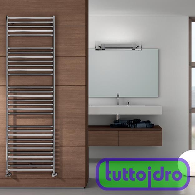 Immagine di TERMOARREDO SCALDASALVIETTE IRSAP STILÈ 842X581  279W INOX SATINATO RADIATORE DA BAGNO