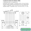 Immagine di IRSAP TESI 5 1000 RADIATORE 10EL. BIANCO ALLACCIO ALTO BASSO STESSO LATO T02