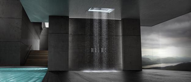 Immagine di GROHE 26373001 RAINSHOWER F-SERIES 40" ACQUASYMPHONY SOFFIONE A SOFFITTO CON LUCI