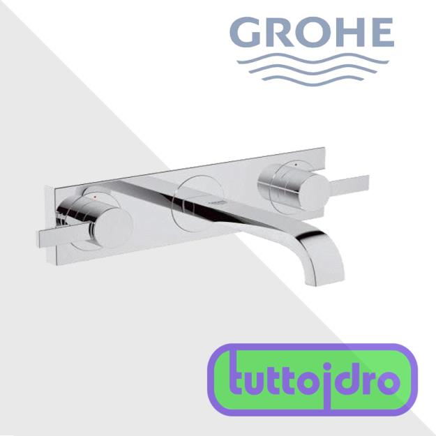 Immagine di GROHE ALLURE 20189 PARTE ESTERNA BATTERIA 3 FORI PER LAVABO TAGLIA S CROMATO