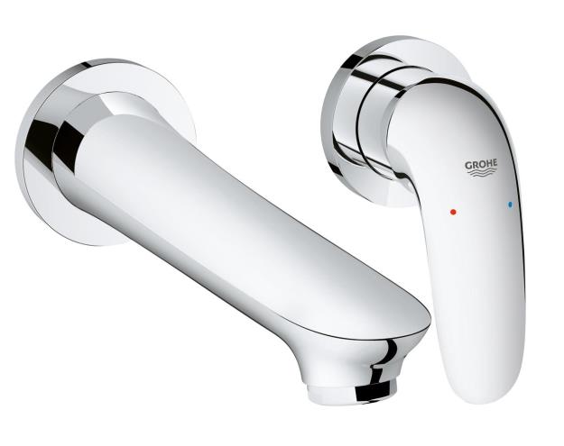 Immagine di GROHE EUROSTYLE NEW 29097 MISCELATORE PER LAVABO A 2 FORI LEVA CHIUSA A MURO (190 MM) TAGLIA S CROM