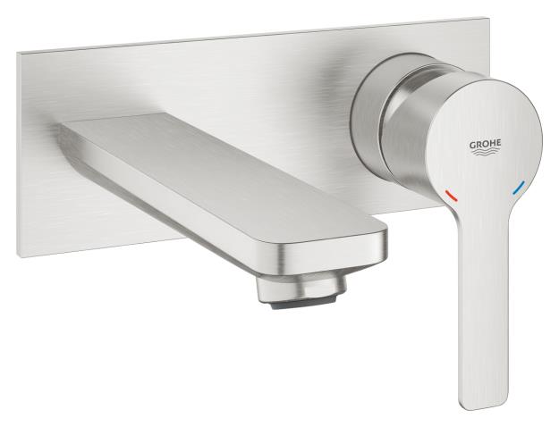 Immagine di GROHE 19409DC1 LINEARE NEW MISCELATORE MONOCOMANDO A MURO PER LAVABO TAGLIA S SUPER STEEL OPACO