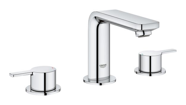 Immagine di GROHE LINEARE NEW 20304 BATTERIA A 3 FORI PER LAVABO TAGLIA M CROMATO