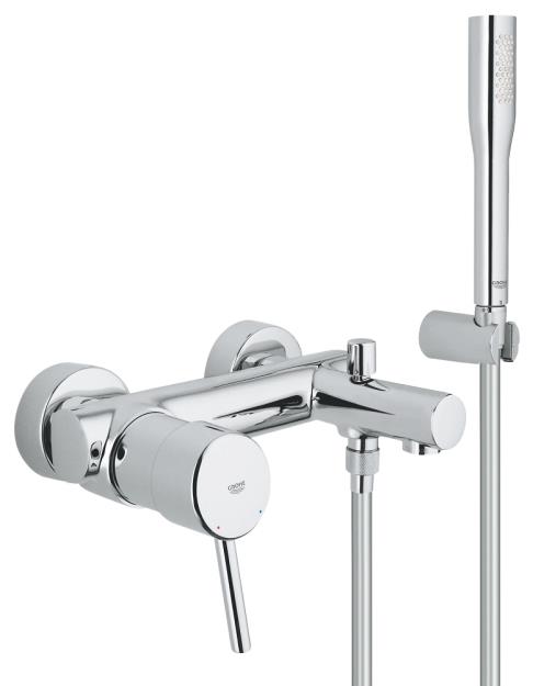 Immagine di GROHE CONCETTO 32212 MISCELATORE MONOCOMANDO PER VASCA DOCCIA CROMATO