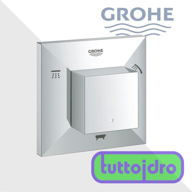 Immagine di GROHE ALLURE BRILLIANT 19798 PARTE ESTERNA  DEVIATORE 5 VIE (2 INGRESSI 3 USCITE) CROMATO