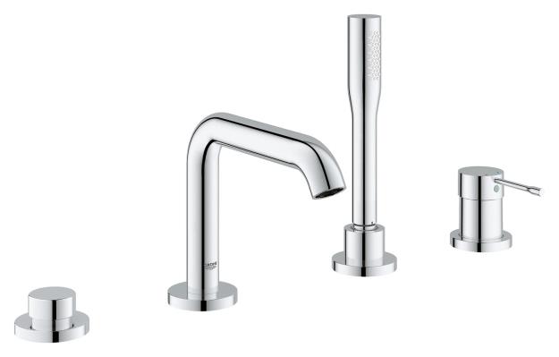 Immagine di GROHE ESSENCE 19578 MISCELATORI MONOCOMANDO BORDO VASCA A 4 FORI CROMATO PARTE ESTERNA