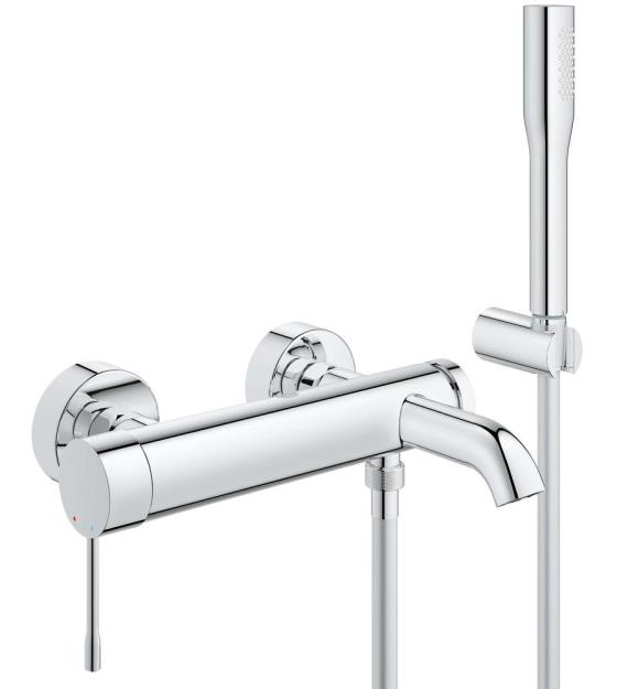 Immagine di GROHE ESSENCE 33628 MISCELATORE MONOCOMANDO PER VASCA-DOCCIA CON SET DOCCIA COMPRESO