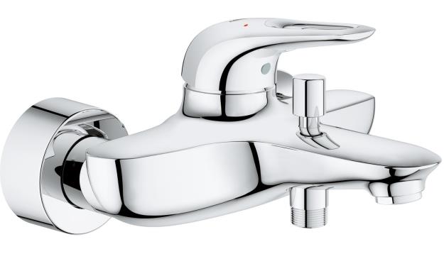 Immagine di GROHE EUROSTYLE NEW 33591 MISCELATORE MONOCOMANDO PER VASCA DOCCIA LEVA APERTA CROMATO