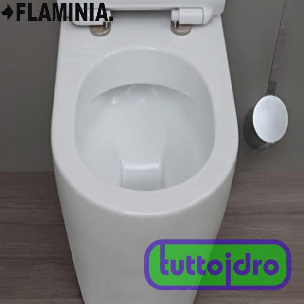 Immagine di LINK VASO BACK TO WALL BIANCO FLAMINIA SCARICO S/P CON SISTEMA GOCLEAN MISURE 56X36XH42 LK117G