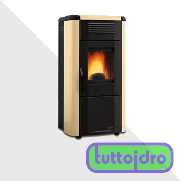 Immagine di VIVIANA EVO PELLET PERGAM. 3,3-11,4 KW EXTRAFLAME ACCIAIO, TOP MAIOLICA, PROGRAMMATORE SETTIMANALE