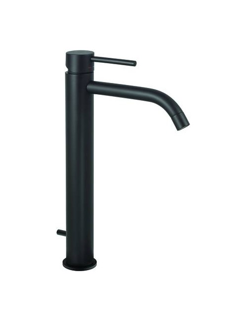 Mix lavabo S/A 1"1/4 prolungato LIGHT nero opaco