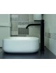 Mix lavabo S/A 1"1/4 prolungato LIGHT nero opaco