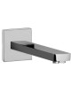 Bocca muro rettangolare NEW (RIN001) 197x42 mm conaeratore D28 con raccordo 1/2" con piastra 70x70