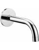 Bocca a muro vasca minimalista D24 mm 175 att 1/2"con rosone ottone D70 con aeratore classe D